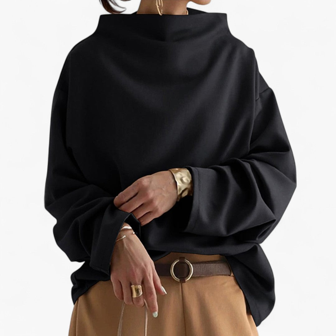 LAIMA | Miękki Sweter z Wysokim Kołnierzem