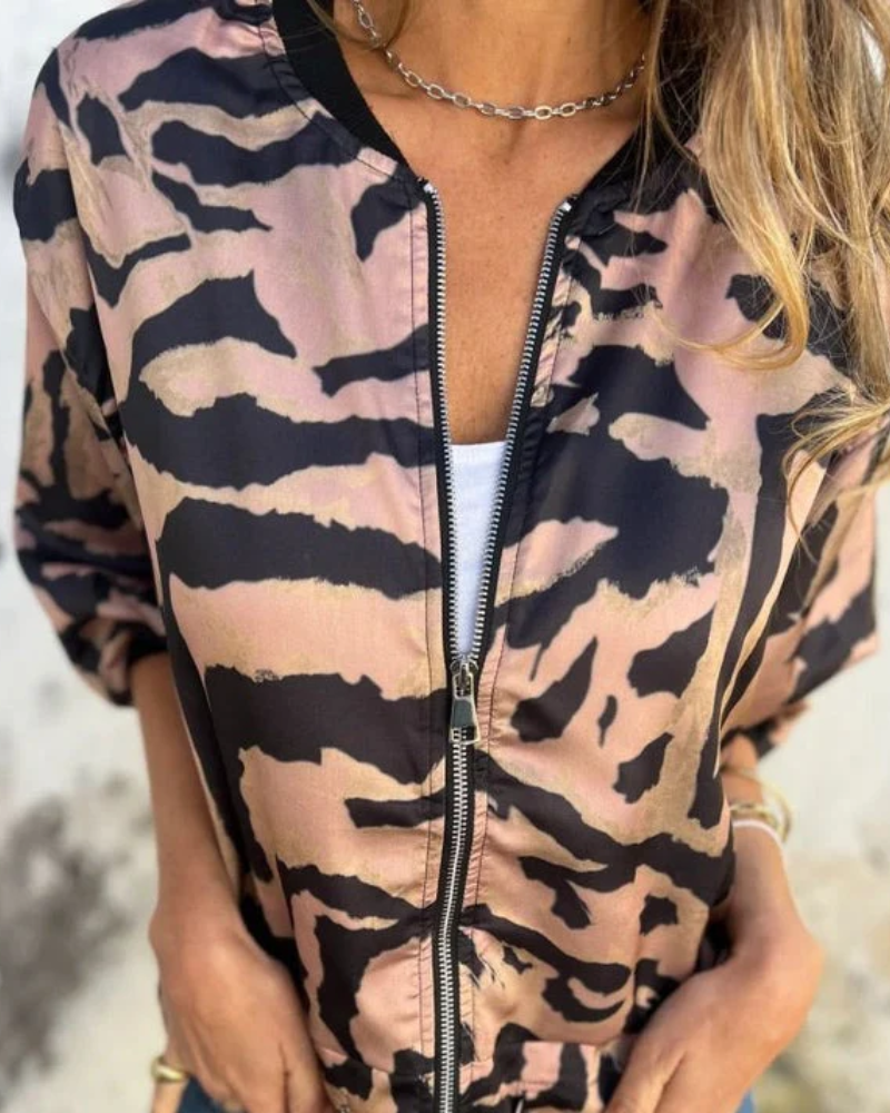 DARALA | Stylowy Bomber Print Jacket
