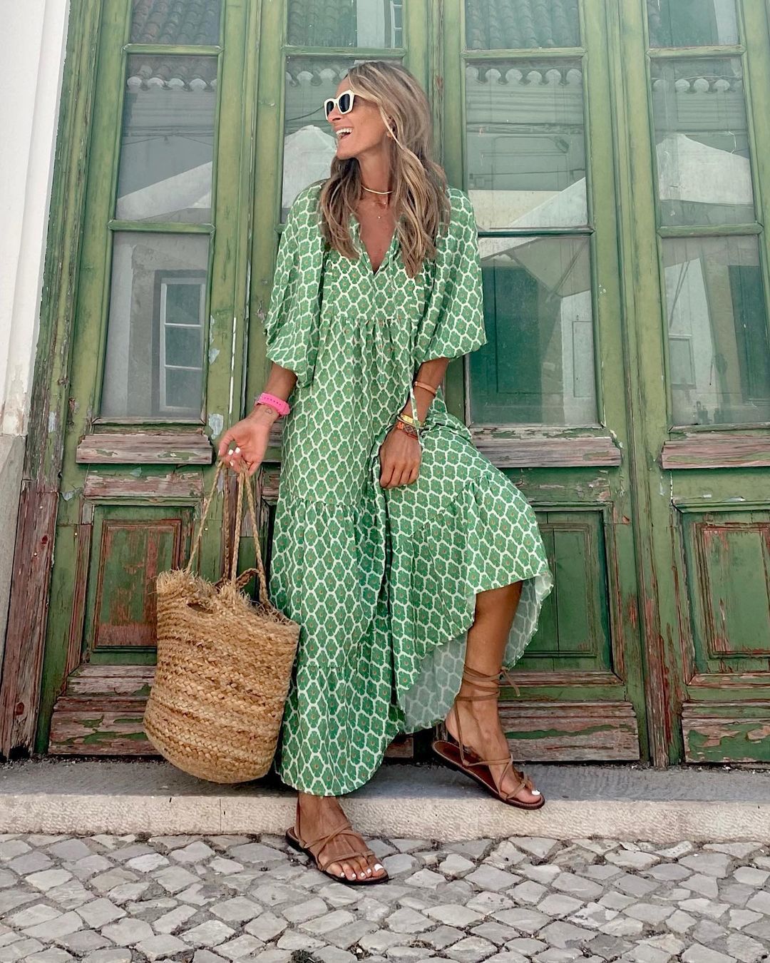 MAGDALENA | Boho Maxi Sukienka