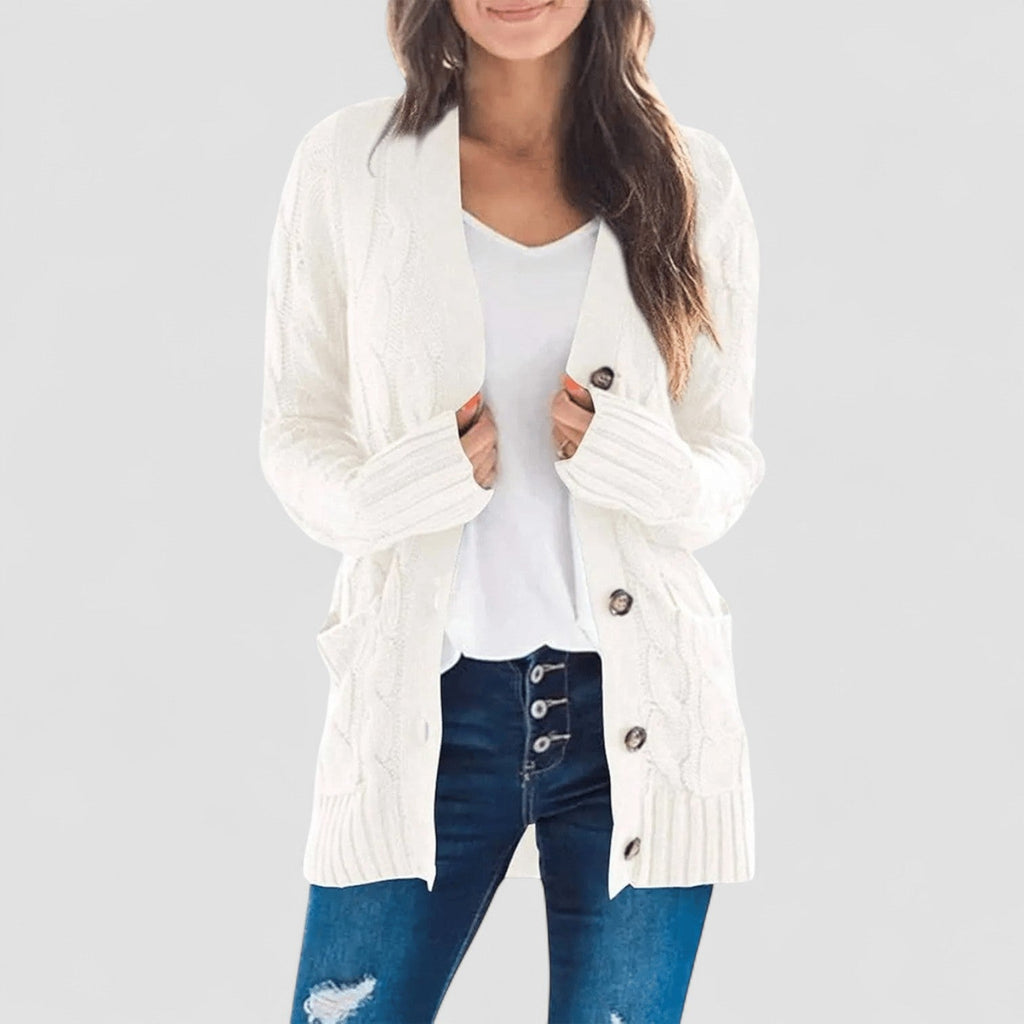 MARZENA | Przytulny Kardigan w Warkocze